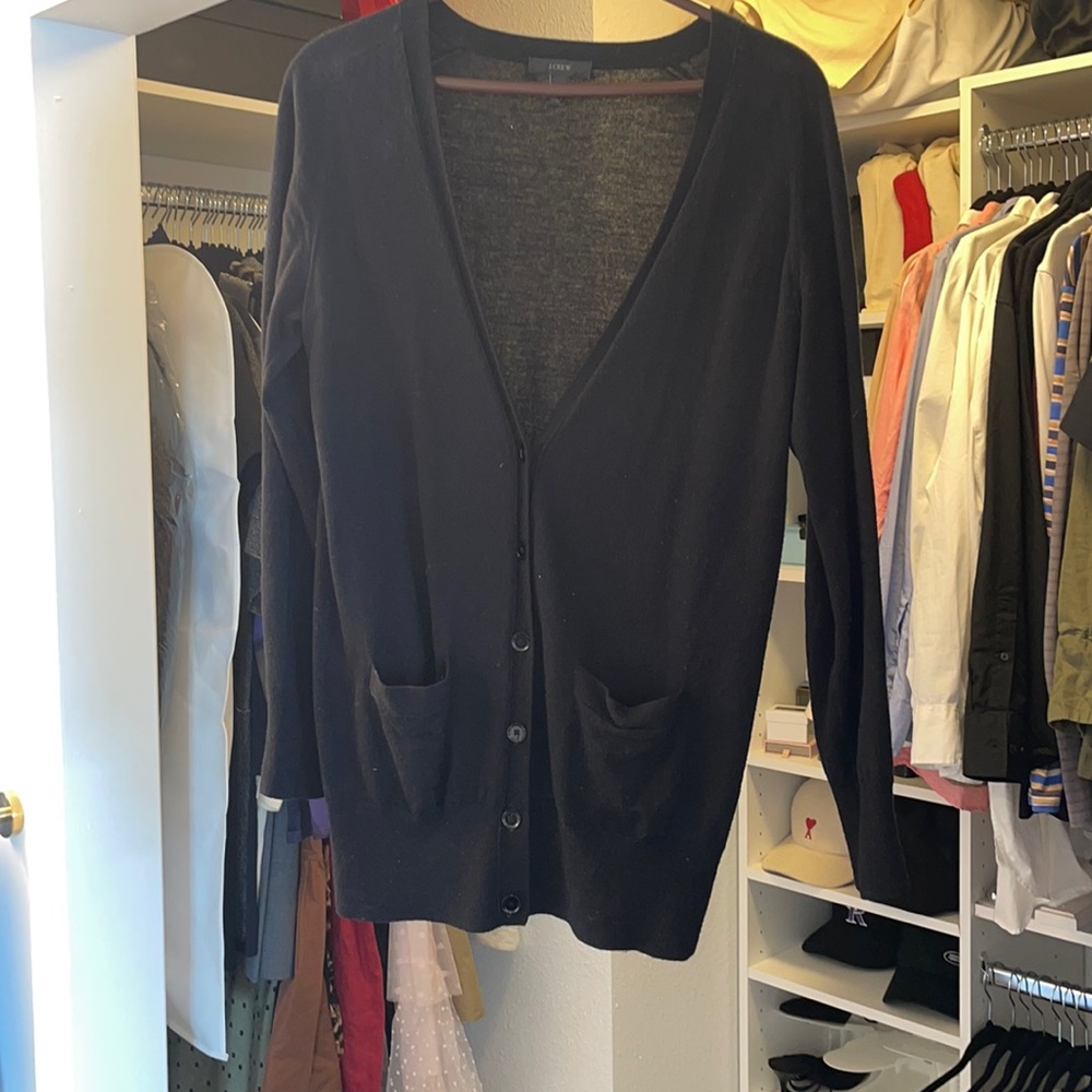 Black cardigan